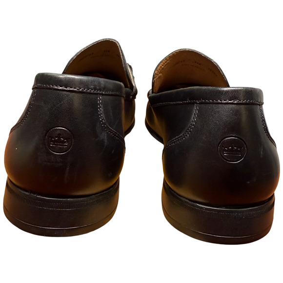 PETER MILLAR Crown Men's 11M Leather Horse Bit Loafer Black Casual Shoes Brazil - Picture 7 of 14